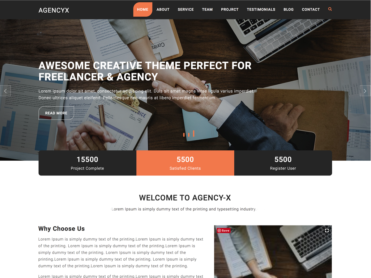 Agency X Preview Wordpress Theme - Rating, Reviews, Preview, Demo & Download