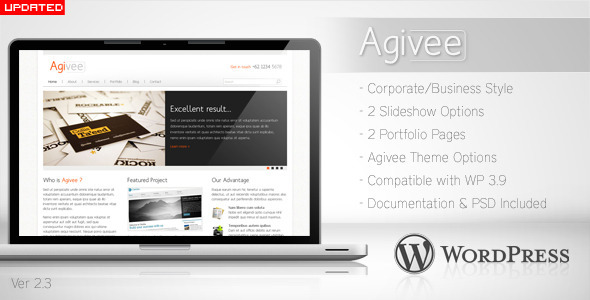 Agivee Preview Wordpress Theme - Rating, Reviews, Preview, Demo & Download