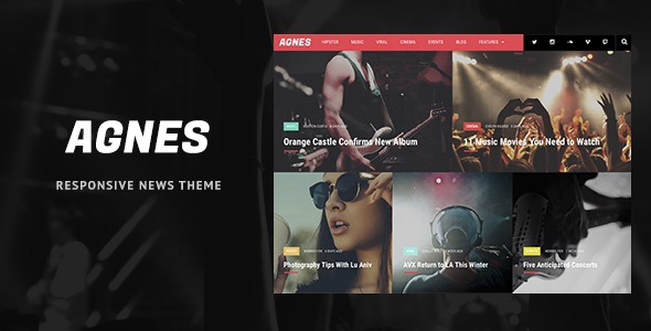 Agnes Preview Wordpress Theme - Rating, Reviews, Preview, Demo & Download