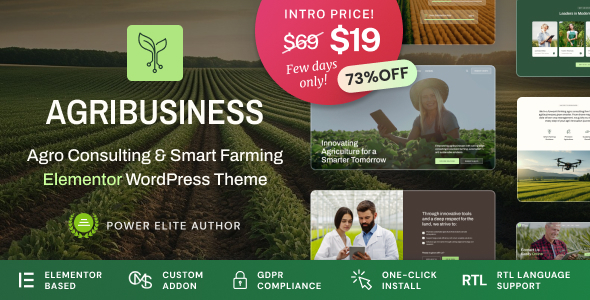 Agribusiness Preview Wordpress Theme - Rating, Reviews, Preview, Demo & Download