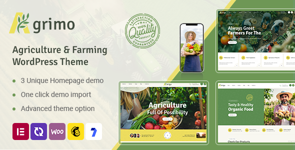 Agrimo Preview Wordpress Theme - Rating, Reviews, Preview, Demo & Download