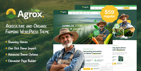 Agrox Preview Wordpress Theme - Rating, Reviews, Preview, Demo & Download