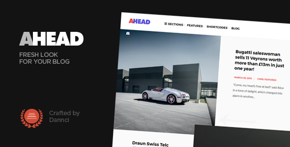 Ahead Preview Wordpress Theme - Rating, Reviews, Preview, Demo & Download