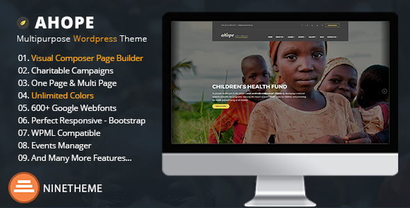 Ahope Preview Wordpress Theme - Rating, Reviews, Preview, Demo & Download