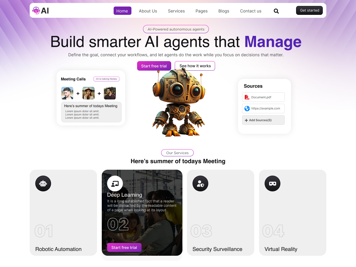 AI Enterprise Preview Wordpress Theme - Rating, Reviews, Preview, Demo & Download