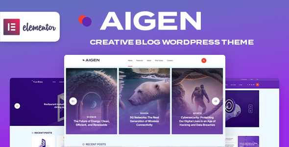 Aigen Preview Wordpress Theme - Rating, Reviews, Preview, Demo & Download