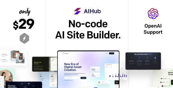 AIHub Preview Wordpress Theme - Rating, Reviews, Preview, Demo & Download