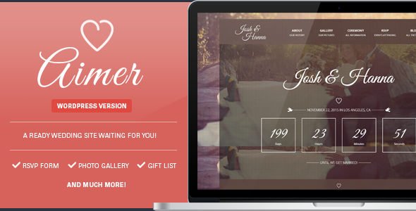 Aimer Preview Wordpress Theme - Rating, Reviews, Preview, Demo & Download