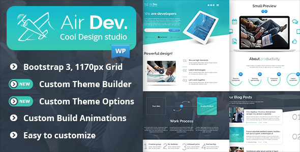 AirDev Preview Wordpress Theme - Rating, Reviews, Preview, Demo & Download