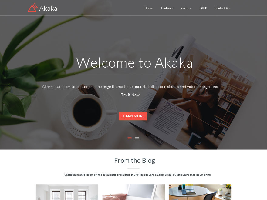 Akaka Preview Wordpress Theme - Rating, Reviews, Preview, Demo & Download