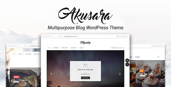 Akusara Preview Wordpress Theme - Rating, Reviews, Preview, Demo & Download