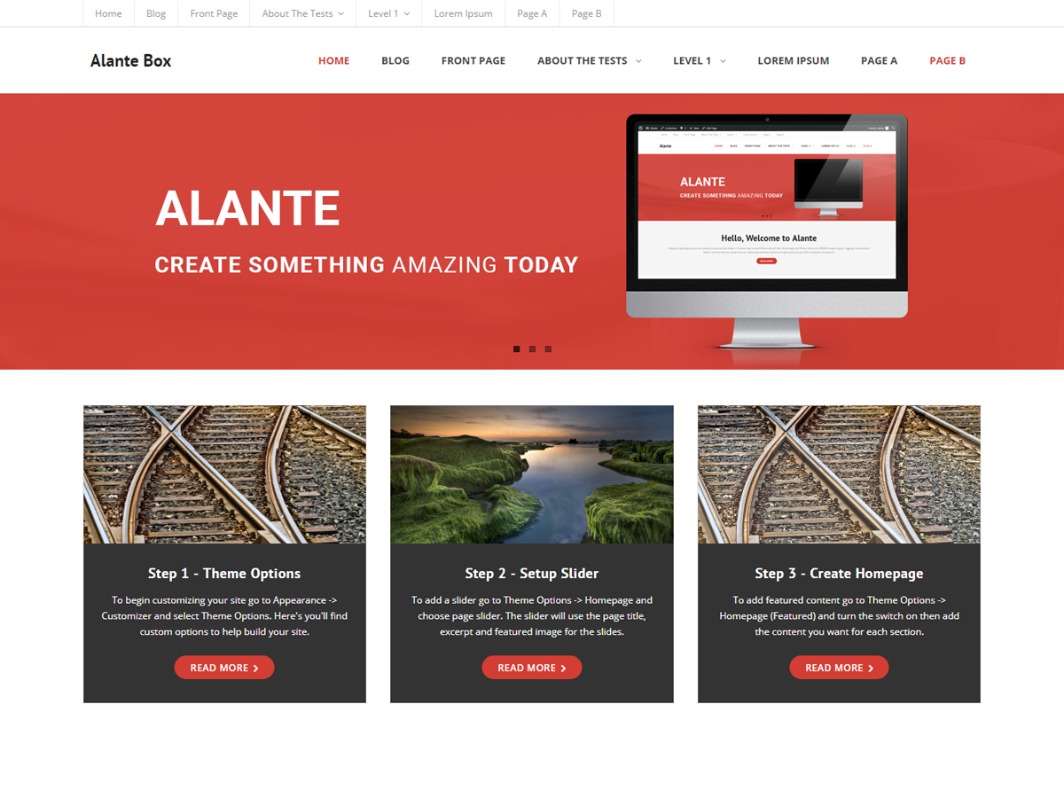 Alante Boxed Preview Wordpress Theme - Rating, Reviews, Preview, Demo & Download