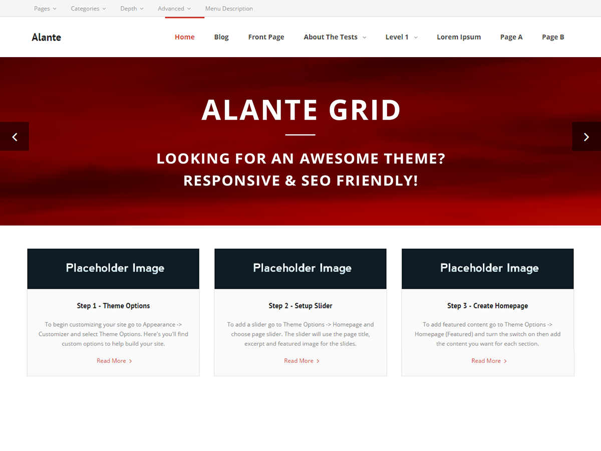 Alante Grid Preview Wordpress Theme - Rating, Reviews, Preview, Demo & Download