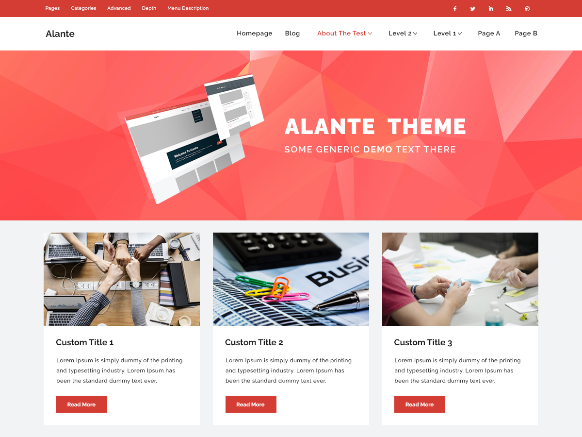 Alante IBusiness Preview Wordpress Theme - Rating, Reviews, Preview, Demo & Download
