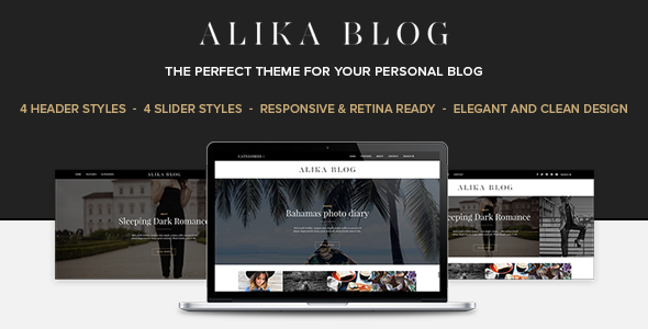 Alika Preview Wordpress Theme - Rating, Reviews, Preview, Demo & Download