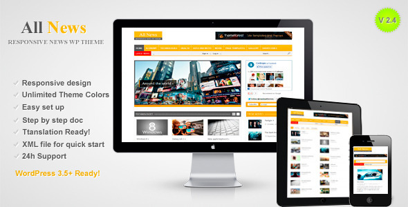 All News Preview Wordpress Theme - Rating, Reviews, Preview, Demo & Download