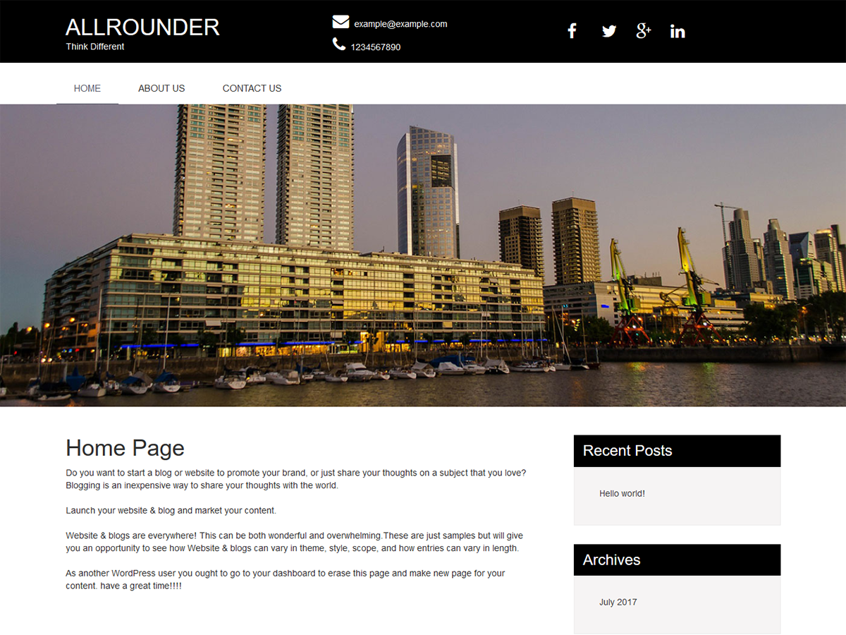 All Rounder Preview Wordpress Theme - Rating, Reviews, Preview, Demo & Download