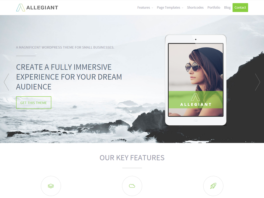 Allegiant Preview Wordpress Theme - Rating, Reviews, Preview, Demo & Download