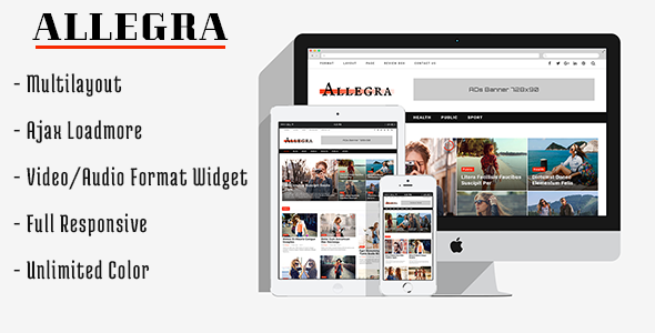 Allegra Preview Wordpress Theme - Rating, Reviews, Preview, Demo & Download