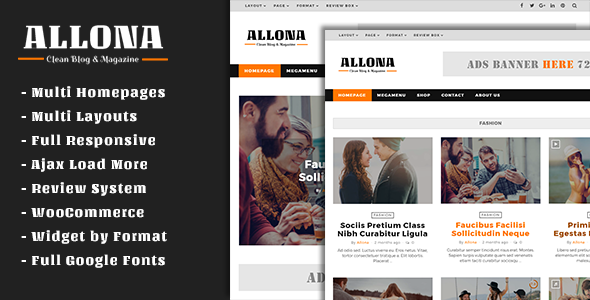 Allona Preview Wordpress Theme - Rating, Reviews, Preview, Demo & Download