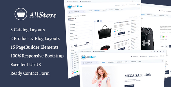 AllStore Preview Wordpress Theme - Rating, Reviews, Preview, Demo & Download