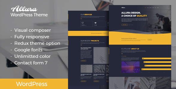 Allura Preview Wordpress Theme - Rating, Reviews, Preview, Demo & Download