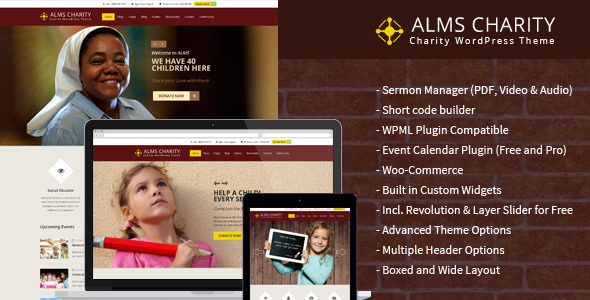 Alms Preview Wordpress Theme - Rating, Reviews, Preview, Demo & Download
