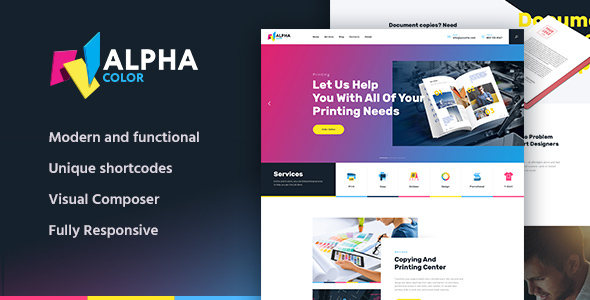 AlphaColor Preview Wordpress Theme - Rating, Reviews, Preview, Demo & Download