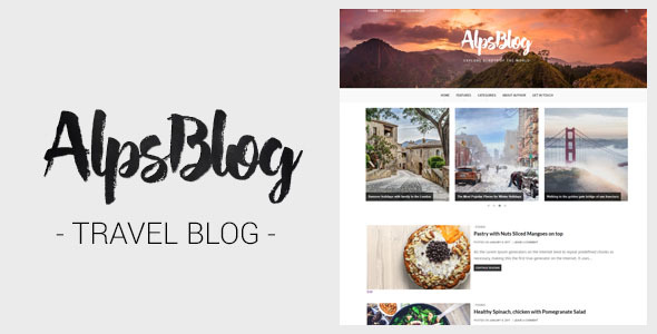 AlpsBlog Preview Wordpress Theme - Rating, Reviews, Preview, Demo & Download