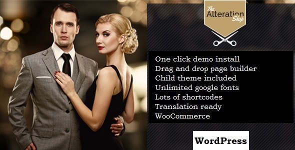 Alteration Shop Preview Wordpress Theme - Rating, Reviews, Preview, Demo & Download