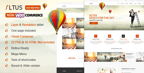 Altus Preview Wordpress Theme - Rating, Reviews, Preview, Demo & Download