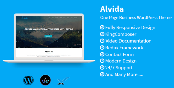 Alvida Preview Wordpress Theme - Rating, Reviews, Preview, Demo & Download