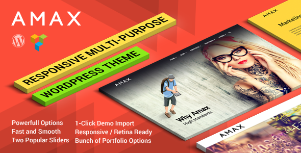 Amax Preview Wordpress Theme - Rating, Reviews, Preview, Demo & Download
