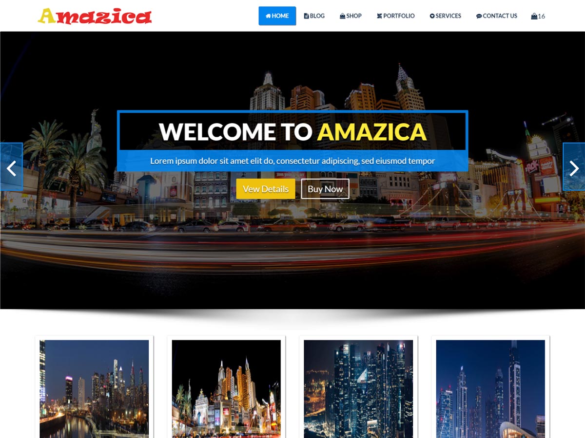 Amazica Preview Wordpress Theme - Rating, Reviews, Preview, Demo & Download