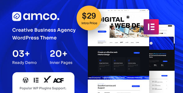 Amco Preview Wordpress Theme - Rating, Reviews, Preview, Demo & Download