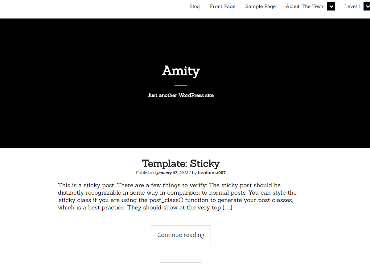 Amity Preview Wordpress Theme - Rating, Reviews, Preview, Demo & Download