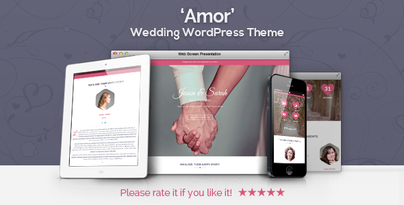 Amor Preview Wordpress Theme - Rating, Reviews, Preview, Demo & Download
