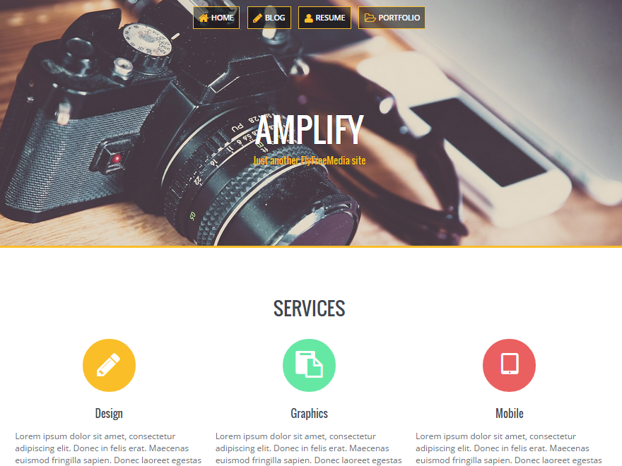 Amplify Preview Wordpress Theme - Rating, Reviews, Preview, Demo & Download