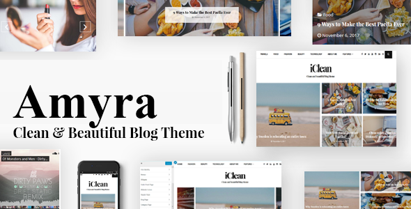 Amyra Preview Wordpress Theme - Rating, Reviews, Preview, Demo & Download