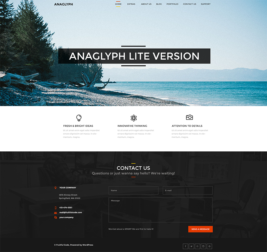 Anaglyph Lite Preview Wordpress Theme - Rating, Reviews, Preview, Demo & Download
