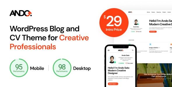 Ando Preview Wordpress Theme - Rating, Reviews, Preview, Demo & Download