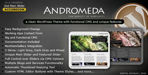 Andromeda WordPress Preview Wordpress Theme - Rating, Reviews, Preview, Demo & Download
