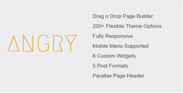 Angry Preview Wordpress Theme - Rating, Reviews, Preview, Demo & Download