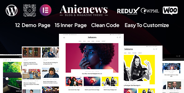 Anienews Preview Wordpress Theme - Rating, Reviews, Preview, Demo & Download
