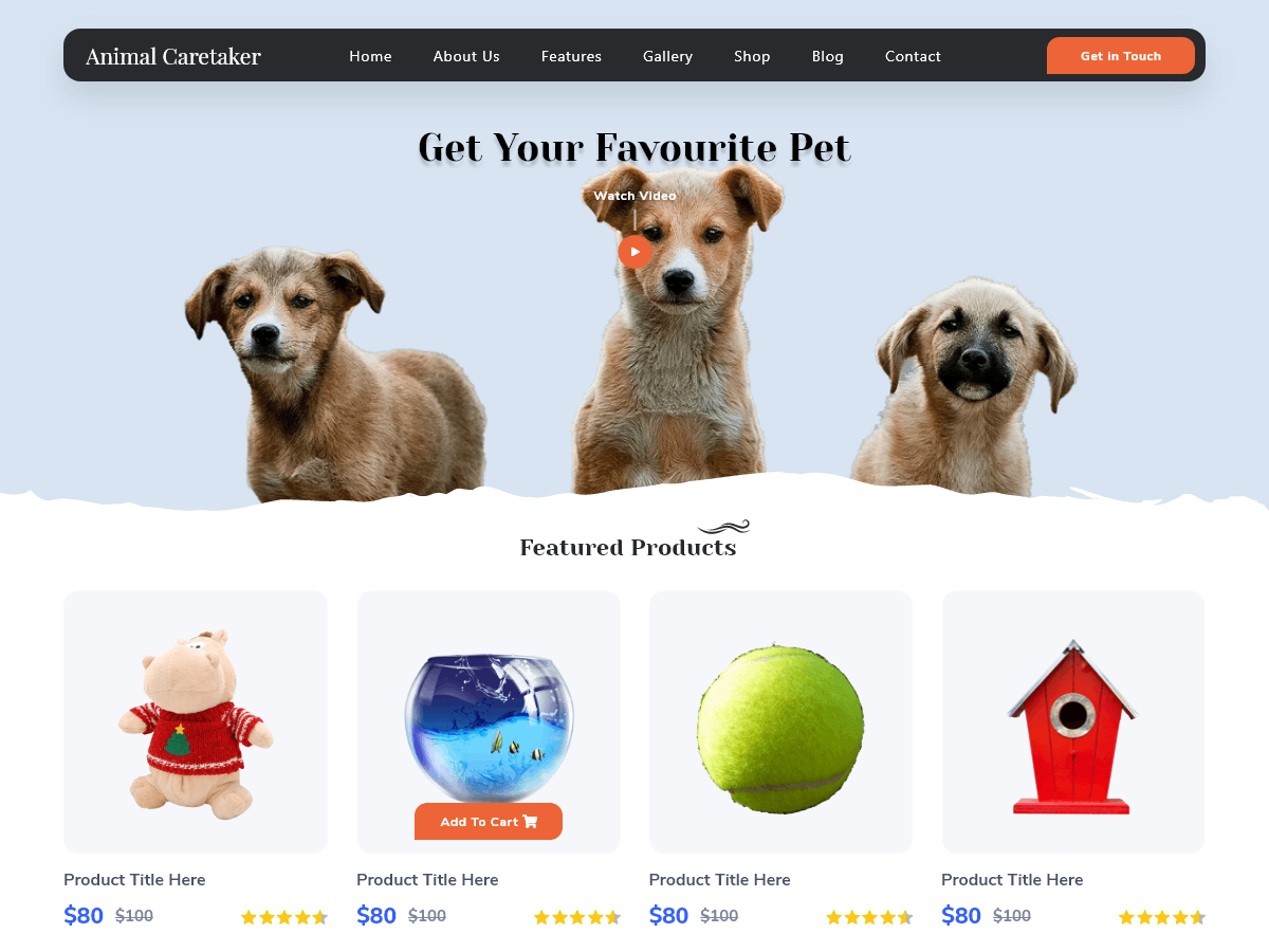 Animal Caretaker Preview Wordpress Theme - Rating, Reviews, Preview, Demo & Download