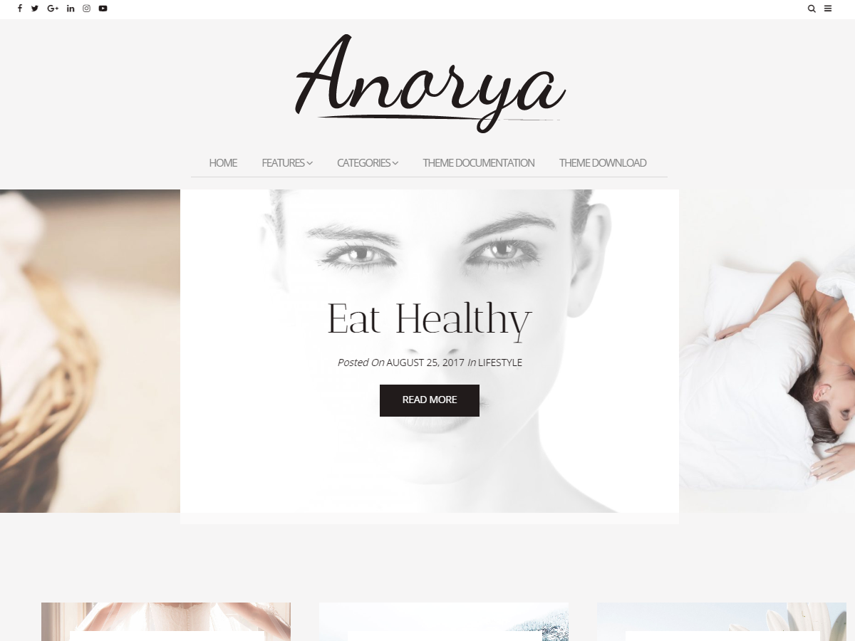 Anorya Preview Wordpress Theme - Rating, Reviews, Preview, Demo & Download