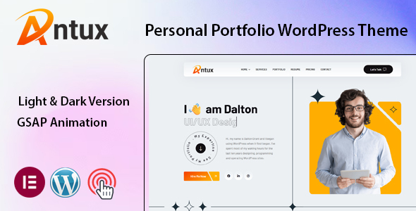 Antux Preview Wordpress Theme - Rating, Reviews, Preview, Demo & Download