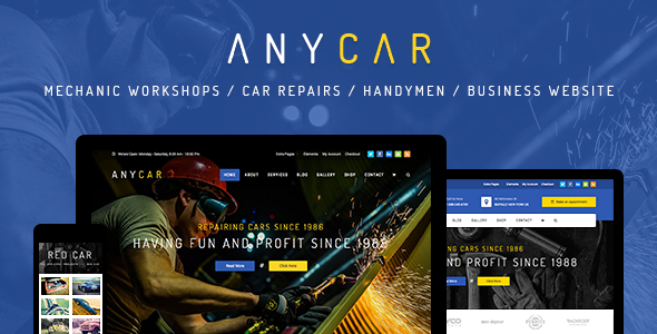 AnyCar Preview Wordpress Theme - Rating, Reviews, Preview, Demo & Download