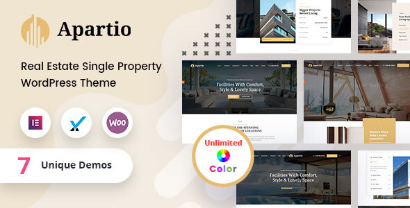 Apartio Preview Wordpress Theme - Rating, Reviews, Preview, Demo & Download