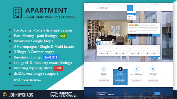 Apartment WP Preview Wordpress Theme - Rating, Reviews, Preview, Demo & Download